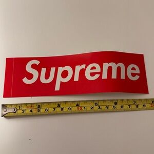 NWOT Supreme Red Logo Sticker
